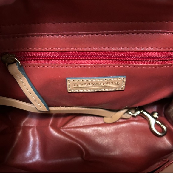 Vintage Y2K Dooney & Bourke Heart Tag Tote Pink Summer Print Mini Bag – Rare! - Picture 10 of 11